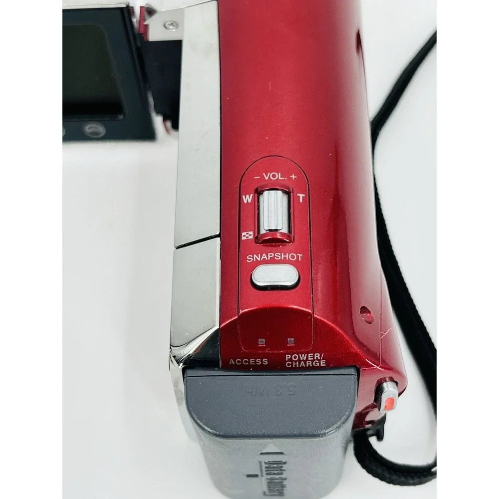 JVC Everio GZ-MS120RU Flash Media Camcorder Red UNTESTED AS-IS